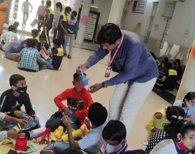 Diwali Diya and candle making in NKVS CBSE I to x std  students