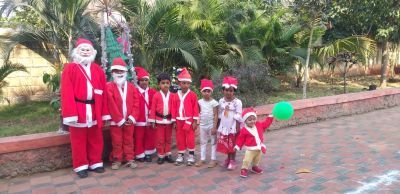 Christmas day celebration at nkvscbse school.