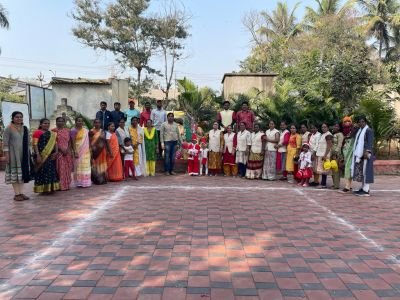 Christmas day celebration at nkvscbse school.