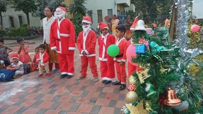 Christmas celebration at school