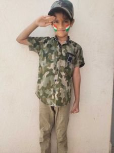 Child participated in republic day