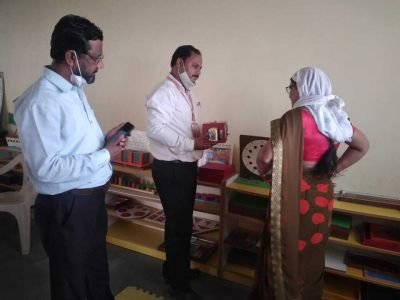 Mrs.Wadile madam Edu dept Panchayat Samiti Miraj,visited our school.She was fascinated by observing the  Abhyaas Krido Lab.She appreciated the work of teacher  and  activities  conducted.