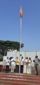 Maharashtra day celebration in Nav Krishna Valley School 