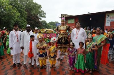 Ashadhi Ekadashi celebration at Nav Krishna valley school 