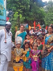 Ashadhi Ekadashi celebration at Nav Krishna valley school 