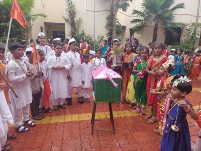 Ashadhi Ekadashi celebration at Nav Krishna valley school  Marathi Medium 