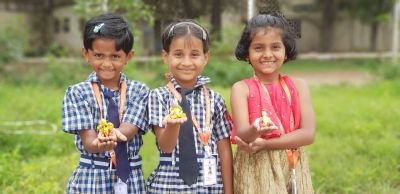 Nav  Krishna Valley  School English Medium has taken Ganesh Idol Making