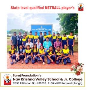 Nav Krishna Valley School students have participated  District Level Net ball Tournaments 21 Players (14 boys and 7 girls) are qualified for the  State Level Net Ball Tournaments✨ going to be held at Kolhapur