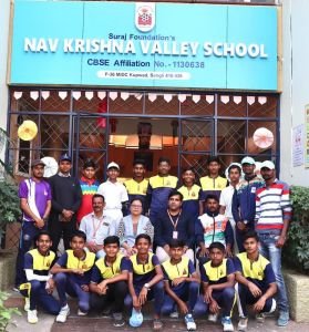 Nav Krishna Valley School English Medium  First  Place - Under 17 School Cricket Tournaments , Second Place - Under 14  Cricket Tournaments