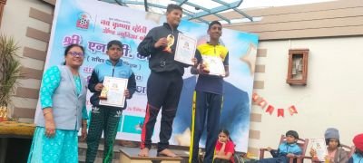 First place  - 40 ????
Second place -12????
Third place- 38 ????
District level swimming competition championship Nav Krishna valley school kupwad...
Congratulations all swimmers