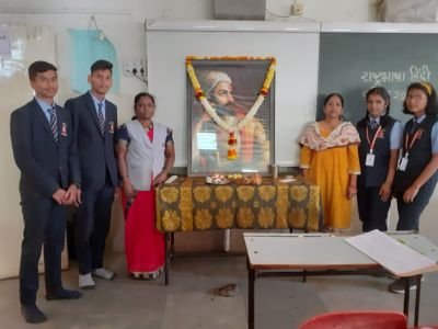 Shivjaynati  celebrated  at school