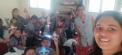 2nd std science utsav activity Candle Diya.. Successfully completed