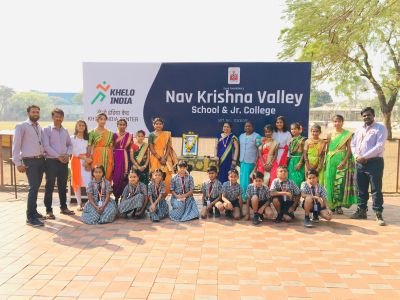 Marathi Bhasa din celebrated in Nav Krishna valley school 