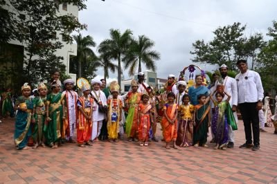 ashadi ekadashi 2023 celebration in NKVS EM school