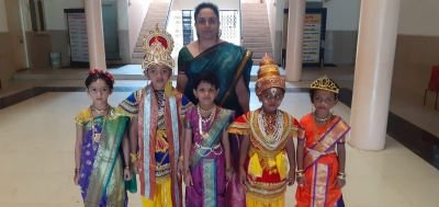 ashadi ekadashi 2023 celebration in NKVS EM school