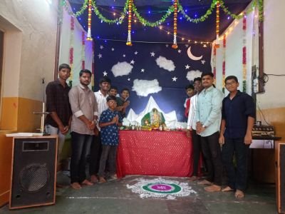 Nav Krishna valley school Hostel students Ganpati Festival celebration