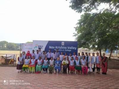 Nav krishna valley school  Peon Ravi kaka send off today 