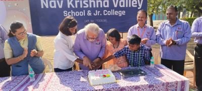 Kamat Sir Birthday celebration in NKVS school