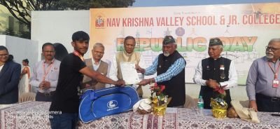 Nav Krishna valley school celebrated  75th Republic Day