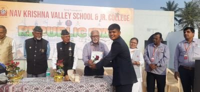 Nav Krishna valley school celebrated  75th Republic Day