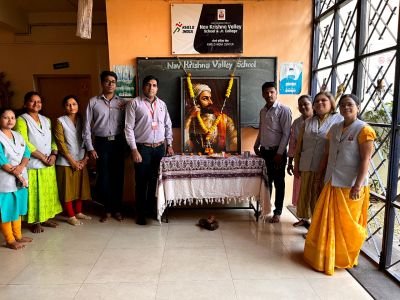 Nav Krishna Valley school celebrated the Shiv Jayanti 