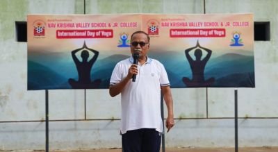 Nav Krishna  Valley School Celebrated Yoga day 