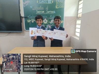 Nav Krishna Valley school cbse conducted the TLM Activity pics updated in web sides 