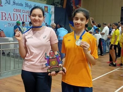 Won silver medal in CBSE cluster at bhiwandi (Mumbai) under 17 girls badminton