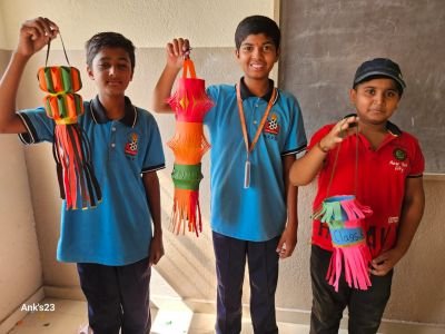 Report on Lantern Making Activity

On 19th October 2024, a Lantern Making Activity was conducted at Nav Krishna Valley School for students of classes 1st to 10th during the last periods of the day.
 
The activity aimed to encourage students to showcase their creativity and prepare for the upcoming festive season.

Students came prepared with a variety of decorative materials, including coloured papers, glitter, and lights, which they skillfully used to create beautiful and vibrant lanterns. The event was met with enthusiasm, with students from all classes actively participating and demonstrating their creative talents.

The school corridors were filled with excitement as students displayed their finished lanterns, which were not only a reflection of their artistic skills but also their ability to work collaboratively and innovate.

The activity was a delightful success, allowing students to explore their creativity while fostering a sense of teamwork and joy as they celebrated the festive spirit together.

NKVSEM