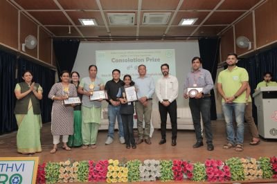 Indian Center for Plastics in the Environment (ICPE) & Pruthvi Zero Waste Foundation organised  Plastic Recycling Warriors Contest
Nav Krishna Valley School EM bagged Consolation Prize
Received Trophy & Momento. Three Students collected more plastics felicitated in the Prize Distribution Programme .@ Walchand college Sangli.
 Heartious Congratulations✨????????