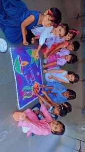 Nkvs Cbse Abhyaas students celebration Diwali in school