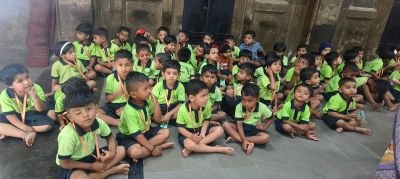 Picnic of Abhyaas Mhaisal and Balvadi Vijaynagar at Ganesh Temple Sangli and Amarai