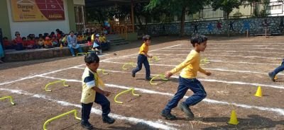 Annual Sports⚽????????⚾ Meet*2024-25????????????????Abhyaas Kupwad

Annual Sports Meet recently hosted by Abhyaas Kupwad, it was organized on 21st &  22nd November 2024.The event was inaugurated by Mr.Prashant Chavan Vice Principal of Nav Krishna Valley School, while Mr.Vinayak Joshi Sports Incharge extended the importance of sports in our life by participating in various sports activities, children can develop physical fitness, coordination, build confidence, self esteem & discipline. 
Our dedicated teachers planned innovative & supportive activities like the zig zag race, hurdle race,3 leg race, sack race etc. 