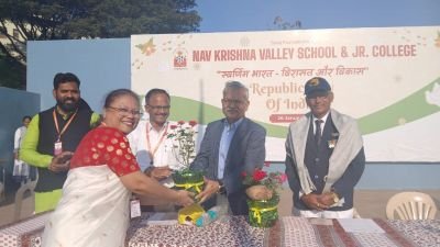 Republic Day Celebration???????? @NKVS Kupwad,

Today our little learner's came together to celebrate the spirit of unity, patriotism & pride on the occasion of Republic Day.
Children showcased their creativity through tricolour themed colouring & crafts,our little ones are learning the importance of unity, diversity & patriotism through such type of activities,our little patriots made us proud today.

Happy Republic Day! Jai Hind